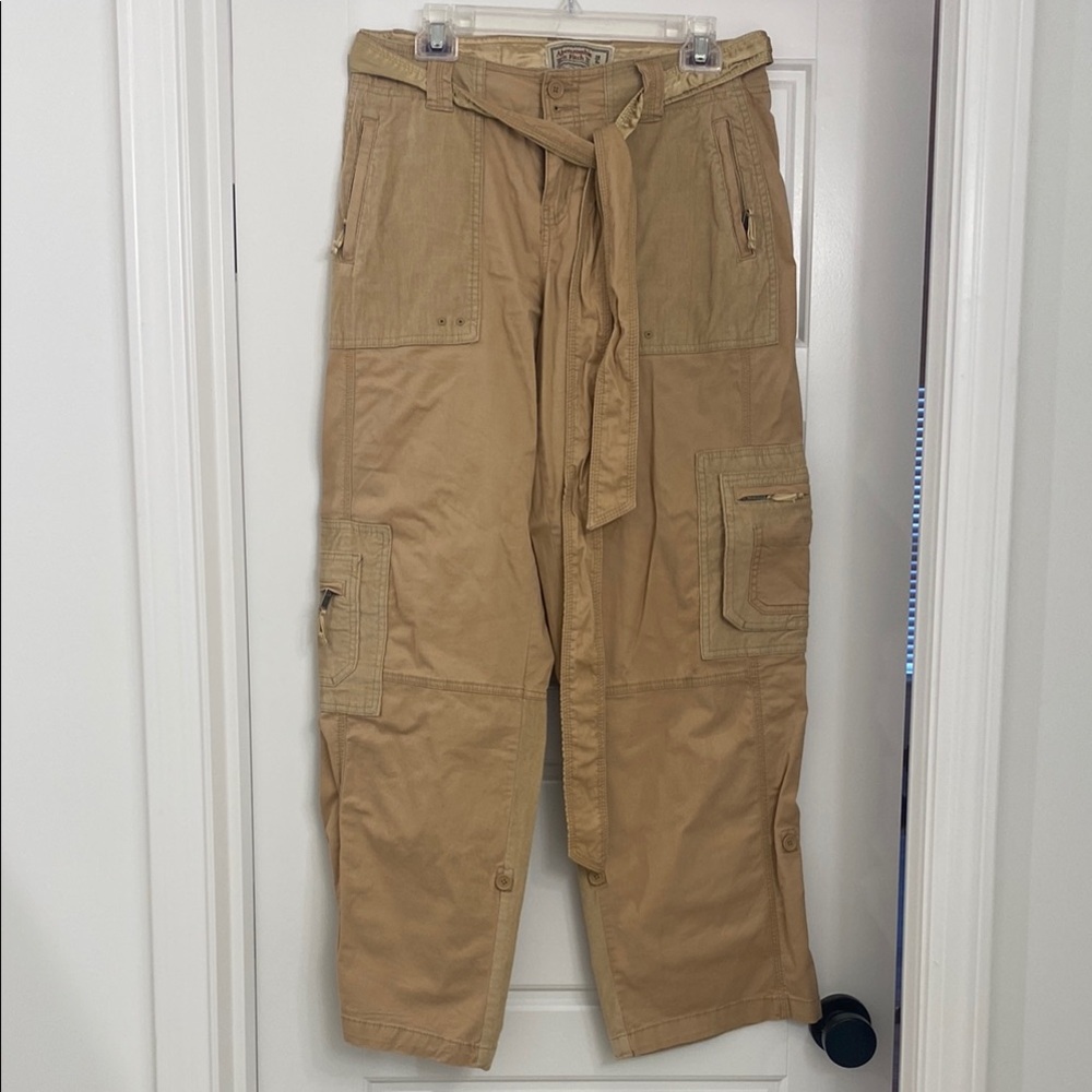 Abercrombie & Fitch Tan Wide Leg Pants